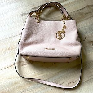Michael Kors Lillie Medium Pebbled Leather Satchel
